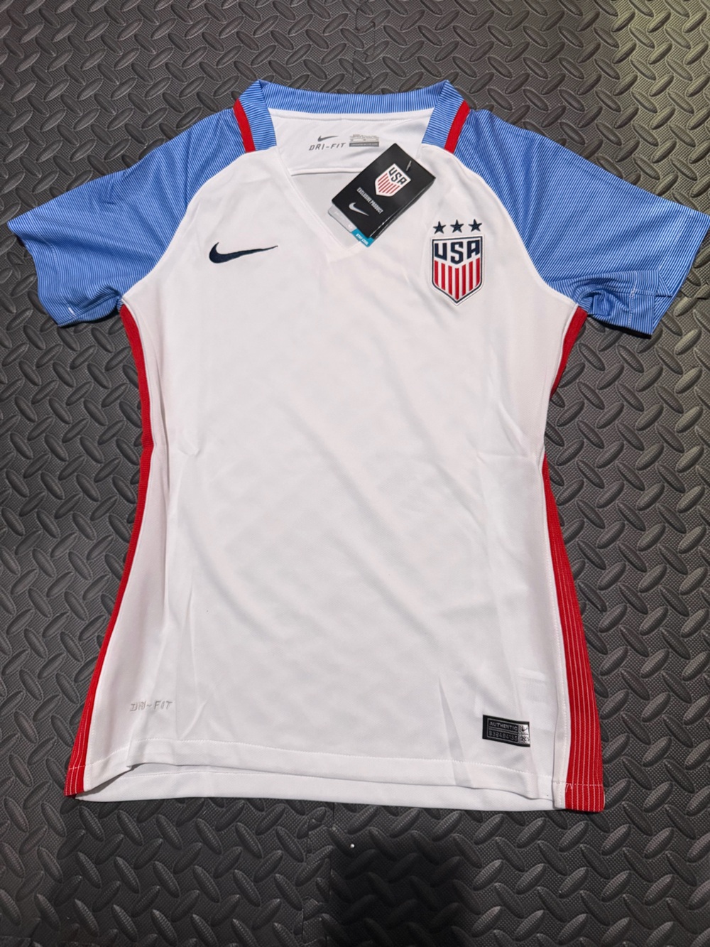 Nike USA Women's Soccer Jersey White, Blue & Red
